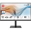 MSI Modern MD272P Docking Monitor (USB-C 65W) 27 - Pannello IPS FHD (1920 x 1080), 75 Hz, Schermo Eye-Friendly, Speaker integrati, Supporto regolabile a 4 vie, KVM - DP 1.2a
