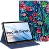 Fintie Custodia per iPad Air 11 M3 (2025) / M2 (2024), iPad Air 5a (2022) / 4a generazione (2020) 10,9 pollici, visualizzazione multi-angolo con portapenne e tasca, Jungle Night