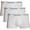 Calvin Klein Low Rise Trunk 3pk Boxer, Bianco, L (Pacco da 3) Uomo