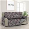 PETTI Artigiani Italiani - Copridivano Antimacchia, Copridivano 4 Posti con Braccioli, Salvadivano, Copridivano Reversibile, Copridivano Trapuntato, Jungle, 100% Made in Italy