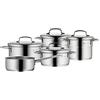 WMF 0798566040 Set di pentole, Mini da 5 pezzi, argento