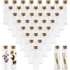 DOUSELLA 40 Pezzi Mini BottigliE di Vetro Trasparente con Tappo in Sughero Piccole Bottiglie Artigianato Decorativa Matrimoni Feste Mini Flacone per Profumi, Creme, Oli Essenziali, Gioielli - 20ml
