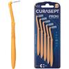 CURASEPT SpA Curasept Proxi Angle Prevention P08 Scovolini Cilindrici Arancio Chiaro 5 Pezzi