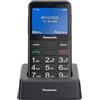 Panasonic KX-TU155 - Telefono Cellulare Display 2.4 con Tasti Grandi Bluetooth SOS Ampio Display e Base di Ricarica colore Nero - KX-TU155EXBN