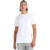 Calvin Klein T-shirt Maniche Corte Uomo Ck Embro Badge Scollo Rotondo, Bianco (Bright White), L