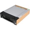 StarTech.com Cassetto rack portatile per disco rigido SATA da 5,25, robusto, in alluminio e di colore nero (DRW150SATBK)
