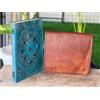 Fatto a mano Borsa a tracolla 18" in vera pelle per laptop messenger borsa a tracolla blu ...