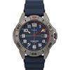 Timex Orologio da uomo Expedition North, 42 mm, cinturino in silicone blu in due pezzi, quadrante blu, cassa in titanio TW2V40800