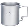 Boundless Voyage 420 ml Titanio Campeggio Cup Pot Maniglia Pieghevole Ultralight Titanio Tazza di Caffè Tazza di Campeggio Pentole per Outdoor Backpacking d-ti3024d