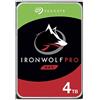 Seagate IronWolf Pro, 4TB, Hard Disk SATA da 6GBit/s, HDD, CMR 3,5 7.200 RPM, Cache da 128 MB per NAS con Sistema RAID, 3 anni Rescue Services (ST4000NE001)