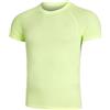 Odlo Uomini Performance X-Light Eco Top Crew Neck Abbigliamento da Running Gilet Sharp Green - Verde Chiaro S