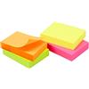 WAYTEX 400 note adesive riposizionabili colori neon 4 blocchi da 100 fogli 3,75 x 5 cm senso verticale