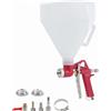 Merry Tools ORAZIO Pistola per Intonaco a Spruzzo 5L 3 Ugelli, Spruzzatore per Pittura Murale Trama Air Hopper Feed Soffitto Parete Render Cartongesso Intonaco Pittura Pneumatico 221471