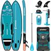 WOWSEA Nature N2 Tavola da Paddle Gonfiabile, Durevole e Stabile Tavola da Paddle Yoga, Ozio e Fitness Tavola da SUP con Kit Accessori, Buona Scelta per l'insegnamento Acquatico e Principianti