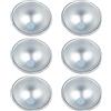 Luxshiny 6Pcs Dolce Sphere Pan Mezza Palla Torta Dello Stampo Alluminio Emisfero Chiffon Cake Pan Dessert per Pudding Jelly Ball Bomba in Argento 9CM