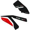 Resin Bike Adesivi Moto Compatibile con Ducati Multistrada V4 2021-2024. Protezione Moto Battitacco da Urti e Graffi. Coppia di Adesivi 3D Resinati Made in Italy