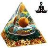 Weigudoc Pietre Chakra Reiki Piramide di Orgonite, Ametista Albero della Vita, Pietre preziose curative per Meditazione curativa dei Chakra Decorazione Domestica Che attira ricchezza (1)