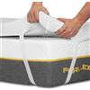 Ferlex - Topper matrimoniale 160x190cm | Topper memory foam impermeabile | Spessore 5 cm | Tessuto Tencel molto Morbido e Fresco | Sfoderabile e lavabile, 160x190 cm