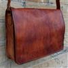 Fatto a mano Borsa messenger in pelle con patta completa tracolla valigetta per laptop uom...
