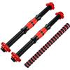 BCBIG Barre per manubri, set di 3,bilanciere da 35 cm, adatto per dischi con un diametro di 25mm,pesi,set di impugnature per manubri con filettatura, impugnature antiscivolo per bilancieri