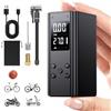iHomara Mini pompa da bicicletta elettrica, pompa da bicicletta portatile 100Psi con manometro digitale per bici da strada, mountain bike, e-bike, moto con Presta, Schrader, accessori per valvole