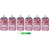 Beni Culinari 6x Coccolino Ammorbidente Concentrato Sensazione Seta,Tecnologia Stay Fresh, Profumazione alla Rosa, Fiori di Lillà e Pesca, XXL Fino a 76 Lavaggi, 1750ml + Portachiavi Beni Culinari in Omaggio