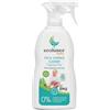 Ecolunes Detergente per giocattoli e superfici Senza profumo 99,5% di ingredienti di origine naturale, sicuro per la salute del tuo bambino e per l'ambiente, dermatologicamente testato, 300 ml
