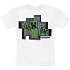 Minecraft Kids - Creepers - Maglietta da uomo, colore: Bianco, bianco, 10 anni