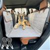 RUYICZB Telo Auto per Cani Sedile Posteriore, Coprisedile Auto per Cani con Fondo Rigido, Impermeabile Resistente Graffi con Finestre A Maglie,Telo Macchina Cane per Auto SUV E Furgoni,Grigio