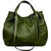 Cheval Firenze Borsa a mano Alfa, Vera Pelle Made in Italy (Verde Militare)