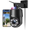 ctronics 4K 8MP 16X Zoom Ottico Telecamera Wi-Fi Esterno 5Ghz/2.4Ghz,Auto Cruise/Tracking/Zoom Videocamera Sorveglianza,Rilevamento di Persone/Veicoli/Animali Domestici,Visione Notturna 60M (nero)