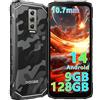 DOOGEE Blade 10 Rugged Smartphone 2024, 9GB+128GB/2TB Telefono Indistruttibile Android 14, 6.56" HD+ 90Hz IPS, 10.7mm Ultra-thin, 3 Slot/4G Dual SIM, 5150mAh/16MP+8MP/Octa Core/GPS/Face Unlock