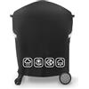 Vnierxful Copertura per barbecue Weber serie Q100/Q200 su carrello, 600D Oxford 7113, copertura per barbecue Weber Q1000/Q1200/Q1400/Q2000/Q2200/Q2400 con supporto portatile, impermeabile, antistrappo