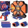 Lehoo Castle Bersaglio Nerf, Bersaglio Digitale per Pistole Nerf, Viene Fornito con 1 Blaster, 20 Colpi di Munizioni in Schiuma, 2 Cinturini da Polso(Nero)