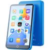 Fanvace Lettore MP3 da 80 GB con WiFi Bluetooth - Touchscreen IPS da 4 pollici, lettore musicale per bambini, lettore MP4 Android con applicazioni di musica in streaming Spotify, Audible, Play Store (blue)