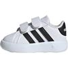 adidas Grand Court 2.0 Shoes Kids, Scarpe da Ginnastica Unisex-Bambini, Cloud White/Core Black/Cloud White, 19 EU