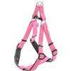 Record - Pettorina Cane - Realizzata in Nylon Imbottito Soft con Rivestimento in PVC - Pettorina di Tipo X Scapolare - Colore Rosa - Taglia L - Circonferenza 56-81 cm