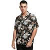 Urban Classics Viscose Aop Resort, Camicia Uomo, Nero (Black/Multicolore), XXL