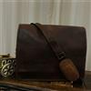 Fatto a mano Borsa a tracolla da uomo personalizzata in pelle vintage per laptop messenger...