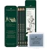 Faber-Castell - Set di 6 matite Castell 9000 + gomma da modellare
