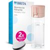 BRITA Borraccia Filtrante Vital albicocca (600 ml) incl. 2xfiltri MicroDisc - riduce cloro, impurità organiche, PFAS, ormoni e pesticidi e preserva i minerali essenziali