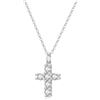 GAVU Collana Croce Donna, Collana Donna Argento 925 con Ciondolo Croce di Zirconia Cubica, Regalo Cresima