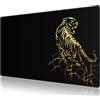 Anpollo Tappetino Mouse 900x400x3mm Mouse Pad Tappetino Mouse Gaming Grande XXL Pad con Base in Gomma Antiscivolo -Tigre