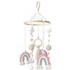 Generic Culla Mobile Per Bebè - Decorazione Per La Cameretta Boho, Palline Di Feltro Fatte A Mano | Giostrina Per Presepe Arcobaleno E Stella, Apprendimento Tattile Per, Campanella A Moderna Per