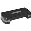 HOMCOM Step Fitness per Aerobica, Stepper con Altezza Regolabile 10-15 cm per Allenamento a Casa e Palestra, 68x29cm Nero e Grigio