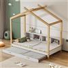 ZYLOYAL10 Set completo per camera da letto (bianco+naturale, 90 x 200 cm e 90 x 190 cm)