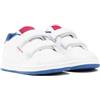 Reebok Rbk Royal Complete CLN 2.0 2V, Sneaker Bimbo 0-24, White/BOUNDLESSBLUE/VECTORRED, 25 EU