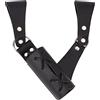 GORGECRAFT Fondina per Spada In Pelle Rinascimentale Mano Destra Fodero per Spada Medievale Fondina Rana Portaspada Pugnale Cavaliere Pirata Costume Cosplay Pelle Pieno Fiore, Nero