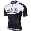 Weimostar Maglia MTB da Uomo Ciclismo Manica Corta Bici da Montagna Abbigliamento da Strada Maglietta da Bicicletta Maglietta da Corsa Maglia Nera XXL