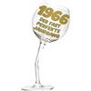 Bombo Bicchiere in Vetro Calice storto per compleanno 60 anni in lingua Tedesca - 440 ml